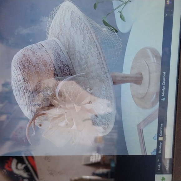 2023 Fascinator/Hat Lt..Pink Lace Look Bucket Hat Kentucky Derby Church Car Race - Picture 3 of 6
